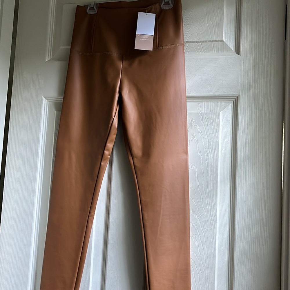 Faux leather leggings